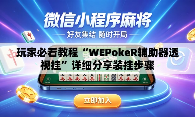玩家必看教程“WEPokeR辅助器透视挂	”详细分享装挂步骤
