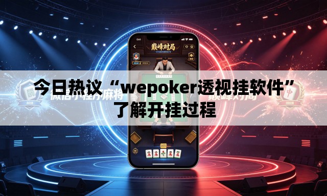 今日热议“wepoker透视挂软件	”了解开挂过程