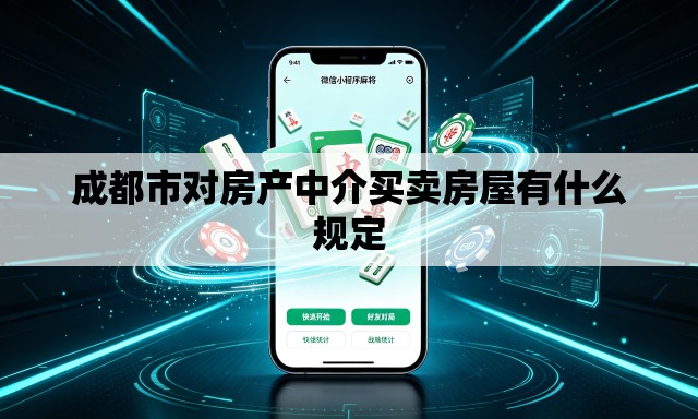 成都市对房产中介买卖房屋有什么规定