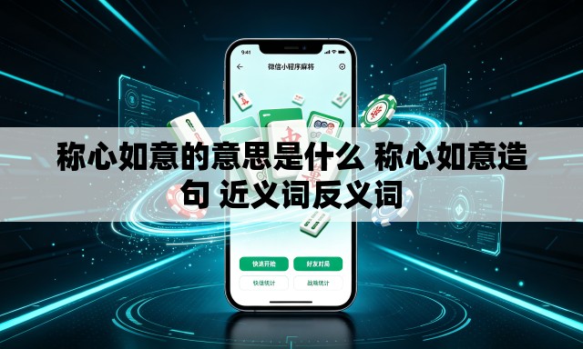 称心如意的意思是什么 称心如意造句 近义词反义词