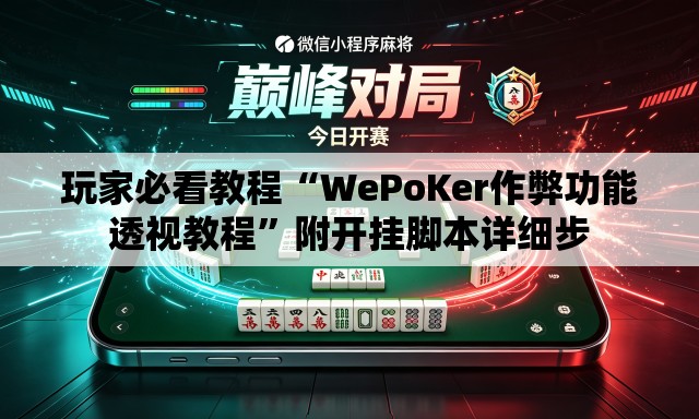 玩家必看教程“WePoKer作弊功能透视教程	”附开挂脚本详细步