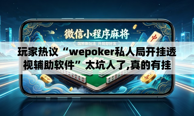 玩家热议“wepoker私人局开挂透视辅助软件”太坑人了,真的有挂