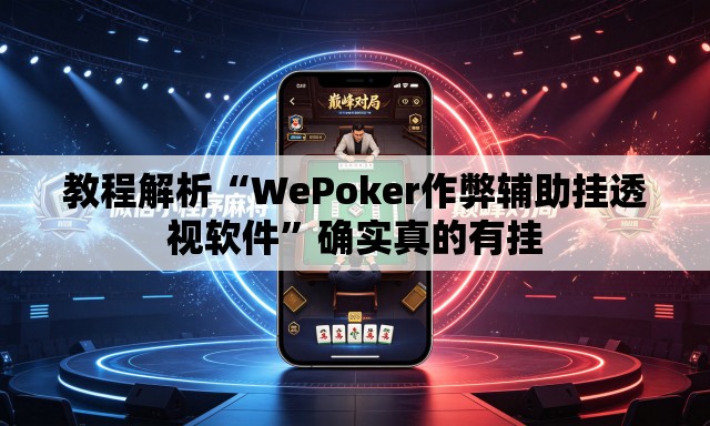 教程解析“WePoker作弊辅助挂透视软件	”确实真的有挂