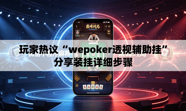 玩家热议“wepoker透视辅助挂”分享装挂详细步骤