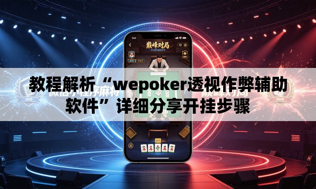 教程解析“wepoker透视作弊辅助软件”详细分享开挂步骤