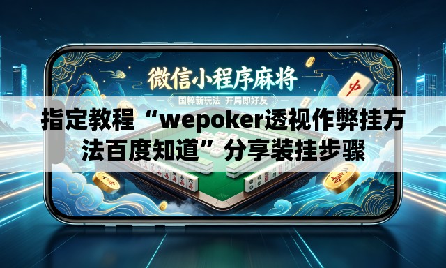 指定教程“wepoker透视作弊挂方法百度知道”分享装挂步骤