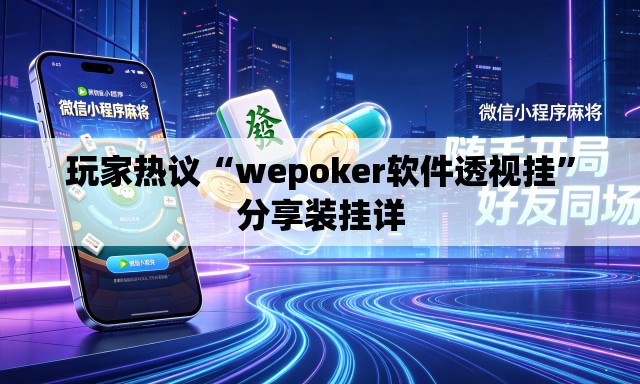玩家热议“wepoker软件透视挂	”分享装挂详