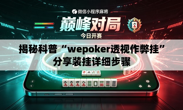 揭秘科普“wepoker透视作弊挂”分享装挂详细步骤