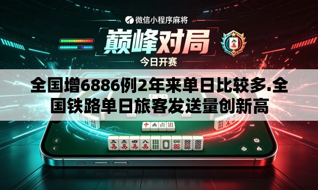 全国增6886例2年来单日比较多.全国铁路单日旅客发送量创新高