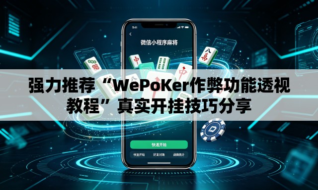强力推荐“WePoKer作弊功能透视教程”真实开挂技巧分享