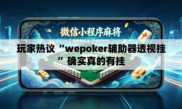 玩家热议“wepoker辅助器透视挂”确实真的有挂
