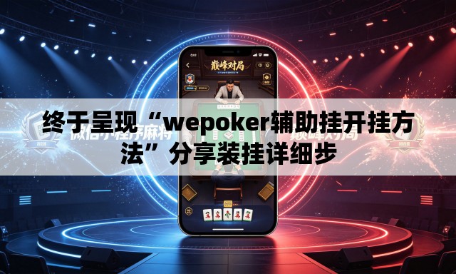 终于呈现“wepoker辅助挂开挂方法”分享装挂详细步
