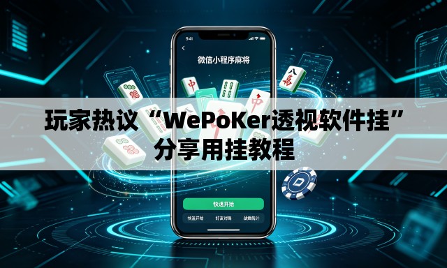 玩家热议“WePoKer透视软件挂”分享用挂教程