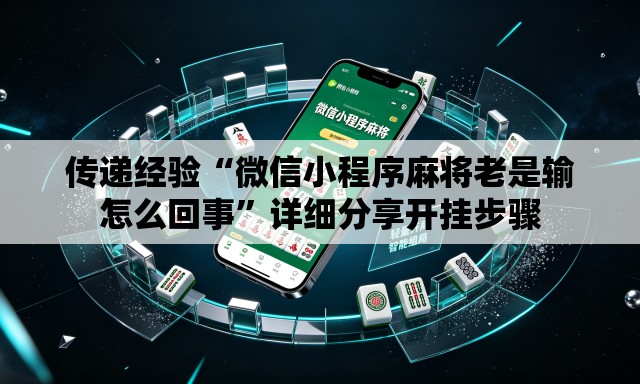 传递经验“微信小程序麻将老是输怎么回事”详细分享开挂步骤