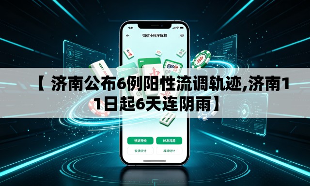 【 济南公布6例阳性流调轨迹,济南11日起6天连阴雨】