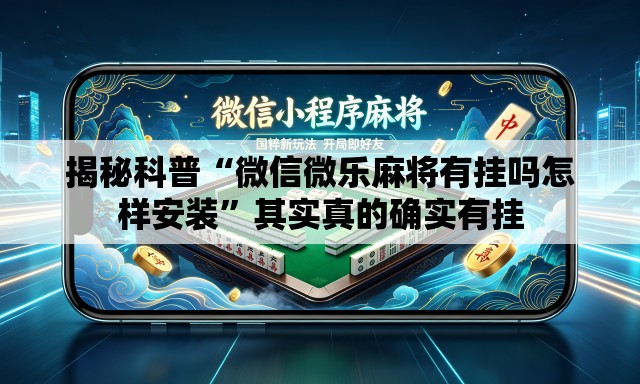 揭秘科普“微信微乐麻将有挂吗怎样安装”其实真的确实有挂