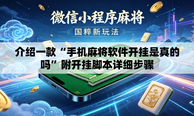介绍一款“手机麻将软件开挂是真的吗”附开挂脚本详细步骤