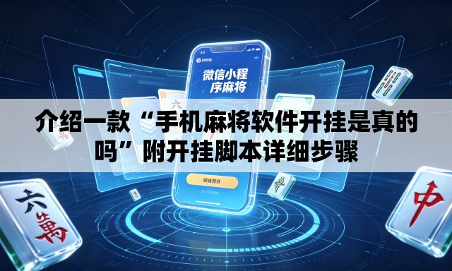 介绍一款“手机麻将软件开挂是真的吗”附开挂脚本详细步骤