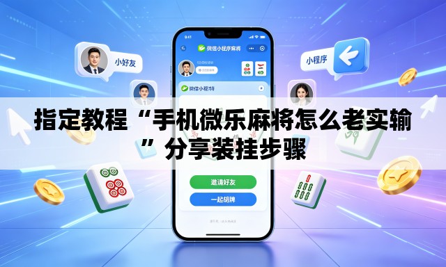 指定教程“手机微乐麻将怎么老实输”分享装挂步骤