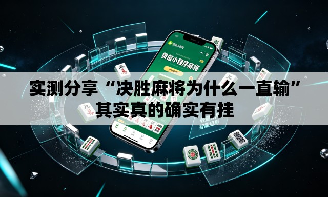 实测分享“决胜麻将为什么一直输”其实真的确实有挂