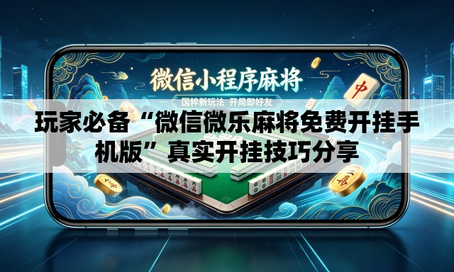 玩家必备“微信微乐麻将免费开挂手机版	”真实开挂技巧分享