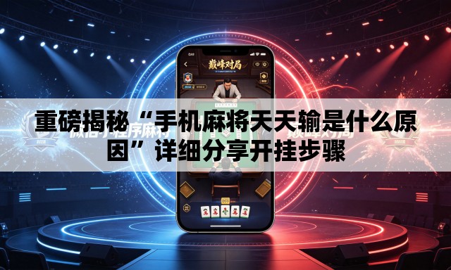 重磅揭秘“手机麻将天天输是什么原因	”详细分享开挂步骤