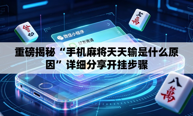 重磅揭秘“手机麻将天天输是什么原因”详细分享开挂步骤