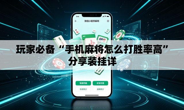 玩家必备“手机麻将怎么打胜率高”分享装挂详