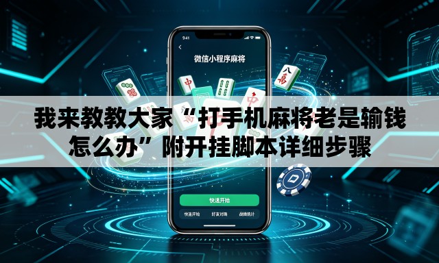 我来教教大家“打手机麻将老是输钱怎么办”附开挂脚本详细步骤