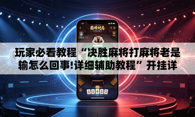 玩家必看教程“决胜麻将打麻将老是输怎么回事!详细辅助教程”开挂详细教学