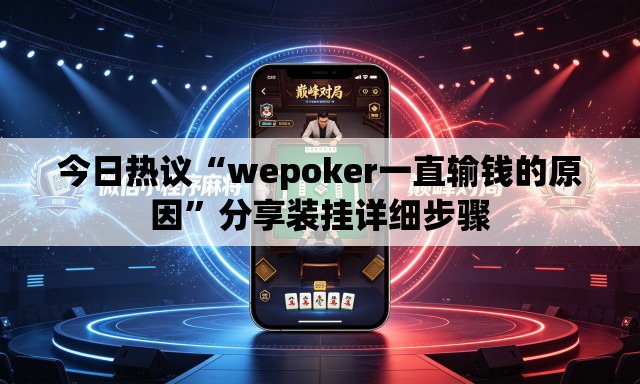 今日热议“wepoker一直输钱的原因”分享装挂详细步骤
