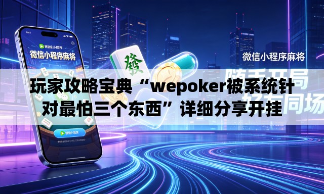 玩家攻略宝典“wepoker被系统针对最怕三个东西”详细分享开挂