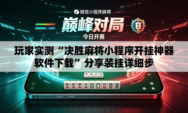 玩家实测“决胜麻将小程序开挂神器软件下载”分享装挂详细步