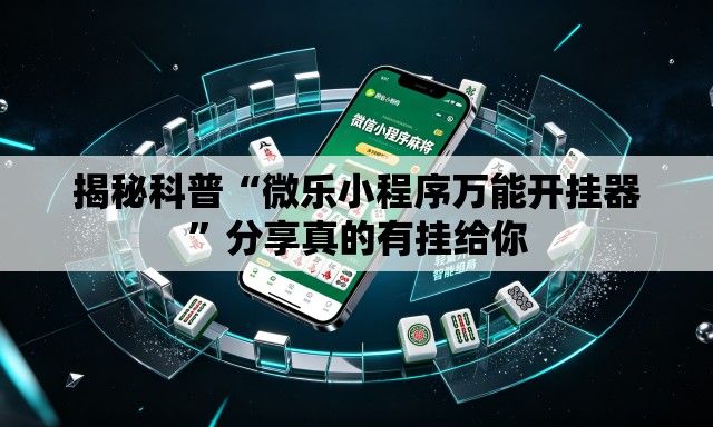 揭秘科普“微乐小程序万能开挂器”分享真的有挂给你