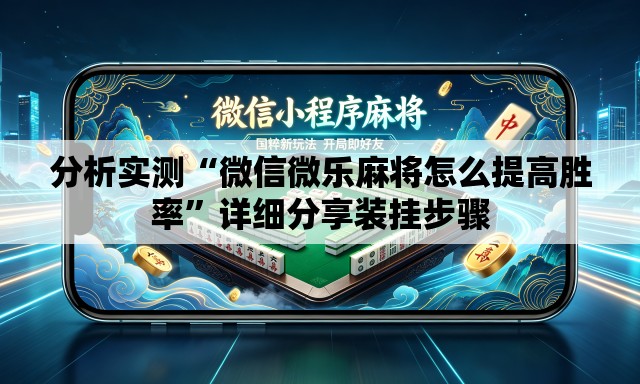 分析实测“微信微乐麻将怎么提高胜率”详细分享装挂步骤