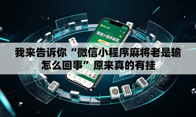 我来告诉你“微信小程序麻将老是输怎么回事”原来真的有挂