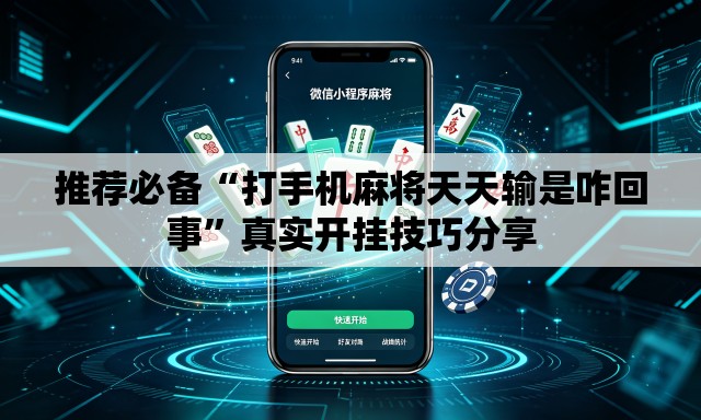 推荐必备“打手机麻将天天输是咋回事”真实开挂技巧分享