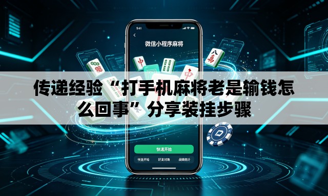 传递经验“打手机麻将老是输钱怎么回事”分享装挂步骤