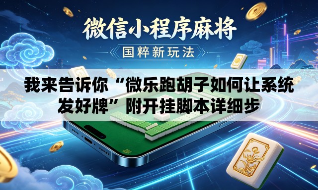 我来告诉你“微乐跑胡子如何让系统发好牌”附开挂脚本详细步
