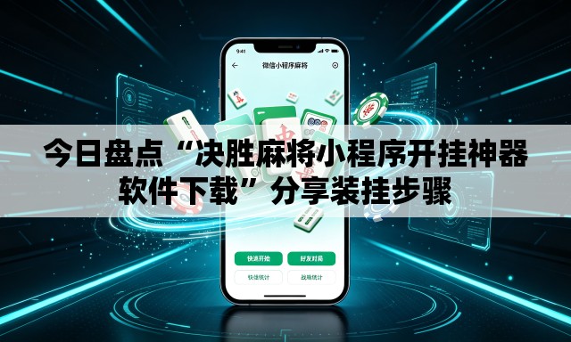 今日盘点“决胜麻将小程序开挂神器软件下载	”分享装挂步骤