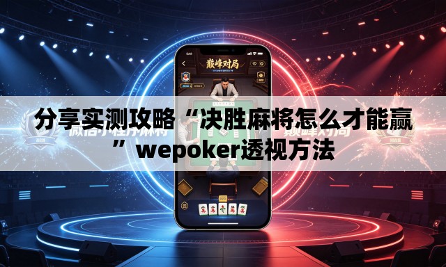 分享实测攻略“决胜麻将怎么才能赢”wepoker透视方法