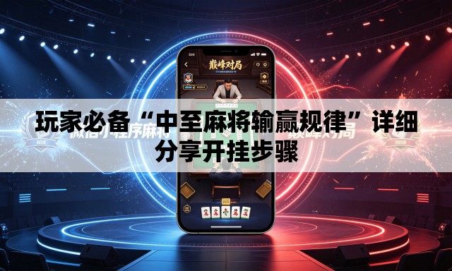 玩家必备“中至麻将输赢规律	”详细分享开挂步骤