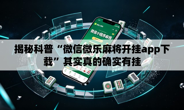 揭秘科普“微信微乐麻将开挂app下载”其实真的确实有挂