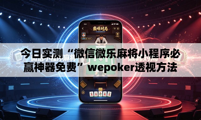 今日实测“微信微乐麻将小程序必赢神器免费”wepoker透视方法