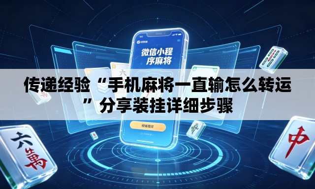 传递经验“手机麻将一直输怎么转运	”分享装挂详细步骤