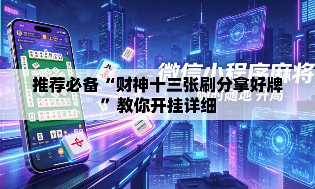 推荐必备“财神十三张刷分拿好牌”教你开挂详细