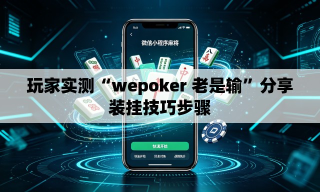 玩家实测“wepoker 老是输	”分享装挂技巧步骤