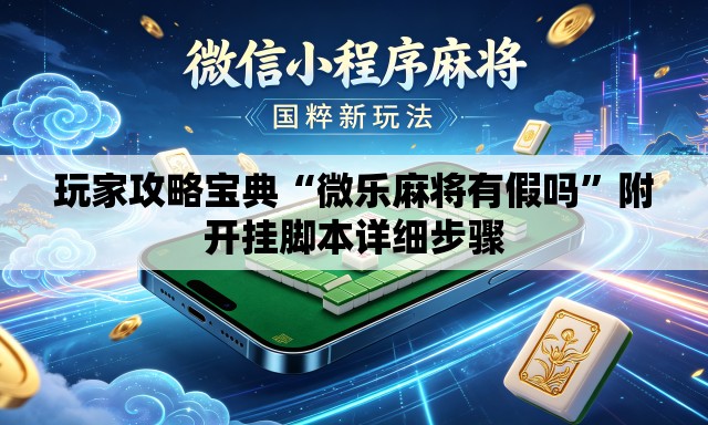 玩家攻略宝典“微乐麻将有假吗”附开挂脚本详细步骤