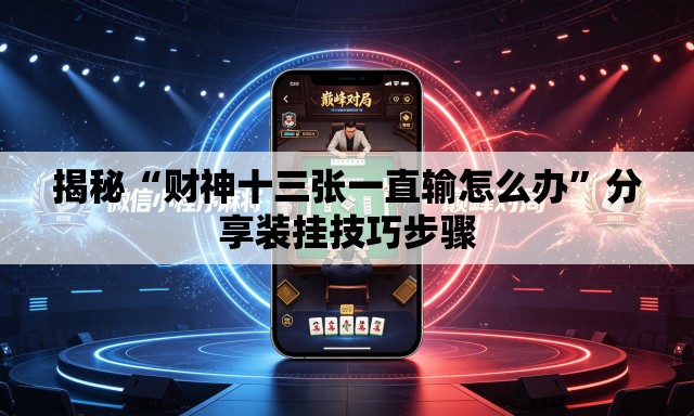 揭秘“财神十三张一直输怎么办	”分享装挂技巧步骤