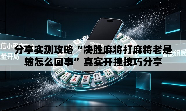 分享实测攻略“决胜麻将打麻将老是输怎么回事”真实开挂技巧分享